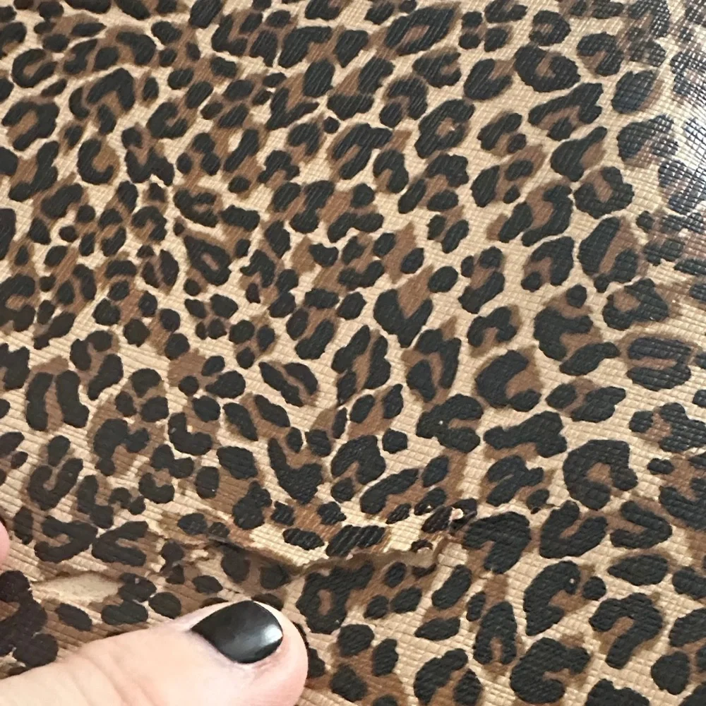 Tory Burch Leopard Print Bag with Black Accents